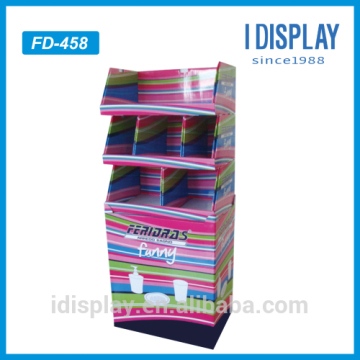 Custom strong style colorful cardboard hand sanitizer display holders for retail
