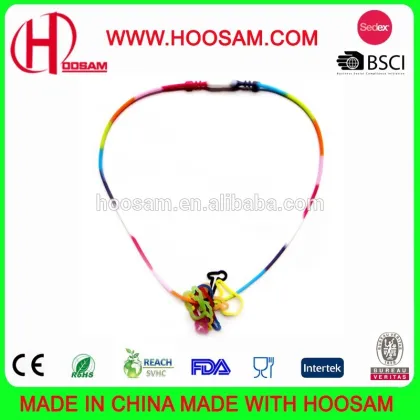 Fahion silicone silly necklace /popular cute silly necklace