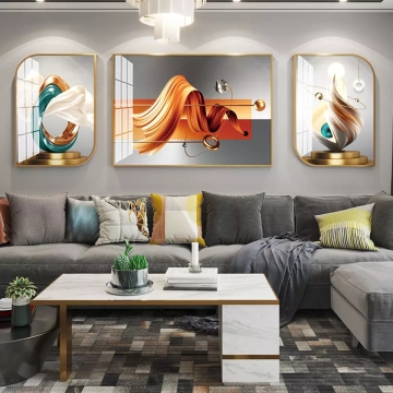 Abstract oil painting modern wall art decoration crystal porcelain painting