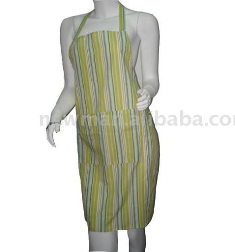 stripy TC apron