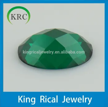 Customize Green Nanogems 4*6mm 5*7mm 10*12mm 12*14mm Oval Checkerboad Stone