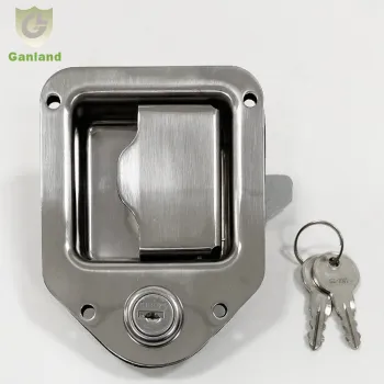GL-12111 Polished 304 Stainless Steel Paddle Lock Tear Drop Latch