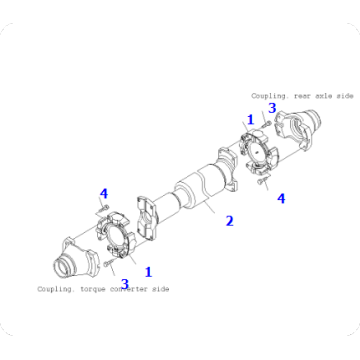 Dump truck HD785-7 propeller shaft 561-20-72003