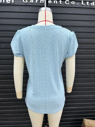 Casual Butterfly Sleeves blouse t shirt