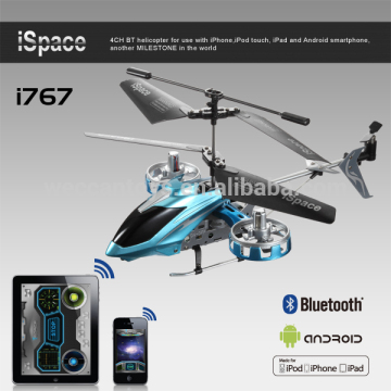 Wholes sale hot selling bluetooth 4 channel helicopter avatar design work with iPod/iPhone/iPad and android phone and tablet