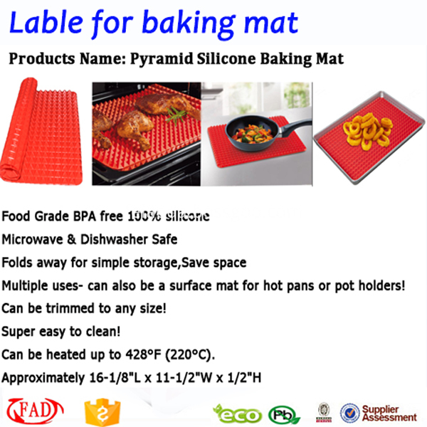Eco-friendly Silicone Non Stick Baking Mat