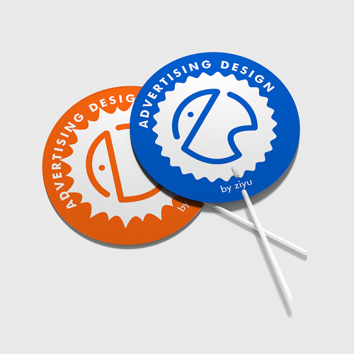 Custom plastic advertising fan