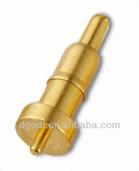 gold plated brass test probe pin, test pogo pin
