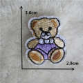 Dessin animé mignon petit ours patchs de broderie chenille