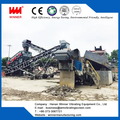 Construction garbage recycling equipment waste sorting line