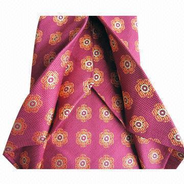 Seven-fold Neck Tie with Silk Woven Fabric, Handmade, Good-quality, Double Keep