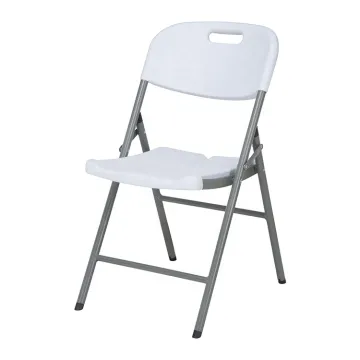 Cheap Lightweight Plastic Folding Chairs with Metal Frame for Outdoor Events