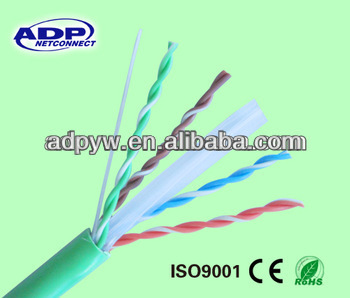 Factory Price 23AWG 305M Bulk UTP Cat6 Network Cable With Pullbox PVC Jacket utp cat6 cable price For The World Cheapest Price