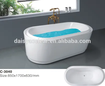 Acyrlic ABS Plyboard Cheap Shallow Whirlpool Bathtub for Fat People