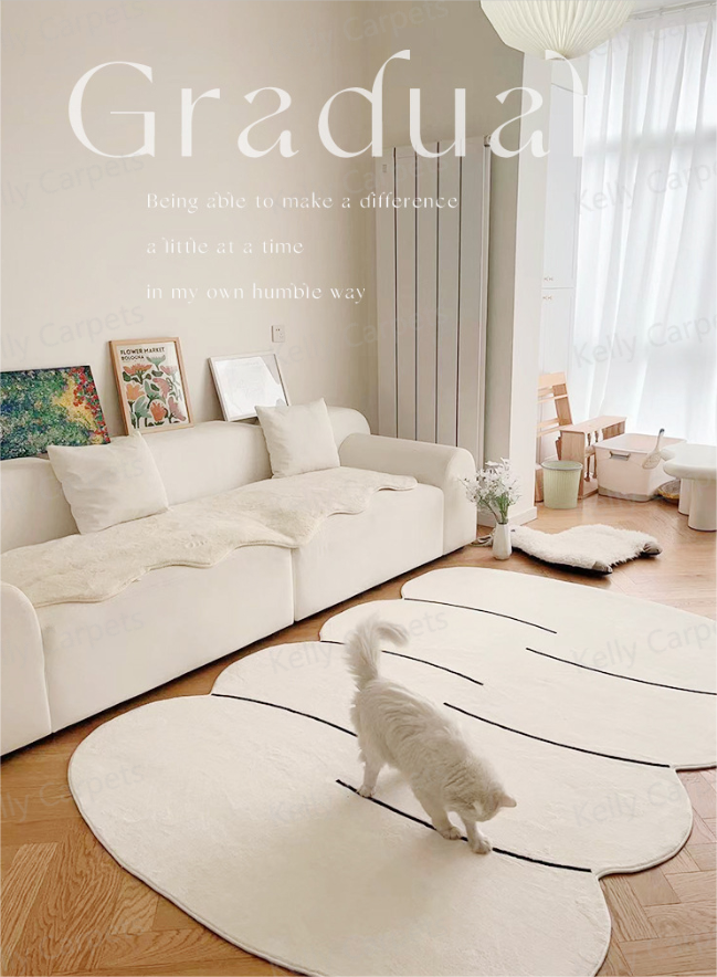 Ковер в форме инопланетян для гостиной-грязный