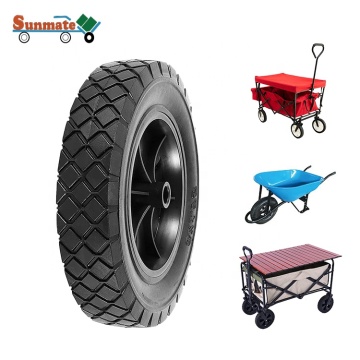Durable Rubber & Plastic Replacement Wheels for 6-10 Inch Pulling Wagons