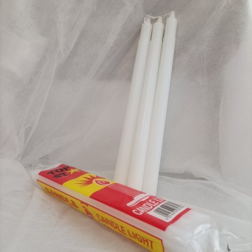 Wholesale White Fluted Candles 50g Popular for Angola