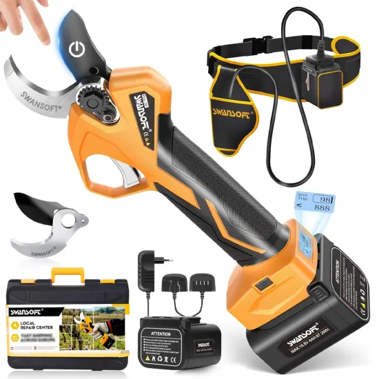 Pru-36 Electric Tree Branch Pruner - Cordless Lithium-ion Bonsai Scissors