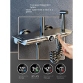 New designed piano keys four-function brass shower set