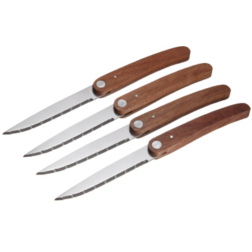 Garwin steak knife with wood handle