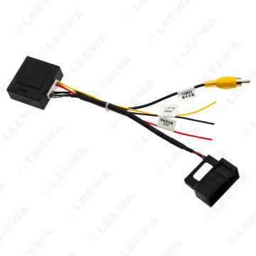 Volkswagen Car Audio Wiring Harness with CANBUS Box, RGB Reversing Camera, and Stereo Wire Adapter