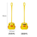 Yellow Duck Cute Toilet Brush Set with Holder