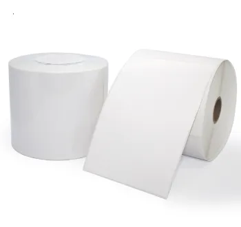 white 4x6 self adhesive direct thermal shipping label 100x150 shipping sticker roll