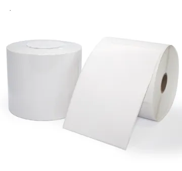 white 4x6 self adhesive direct thermal shipping label 100x150 shipping sticker roll