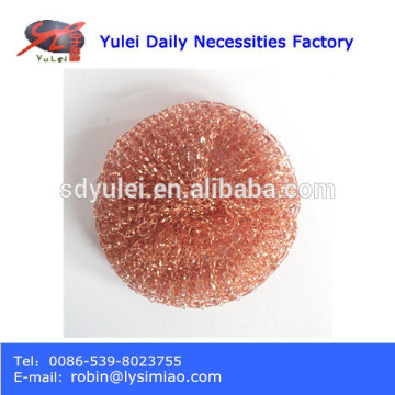 High quality copper mesh scourer for kitchen cleaning