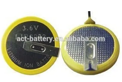 hot sale 3.6v lithium ion button cell battery lir2032 battery with tags