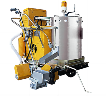 Hot melt self-propelled marking machine