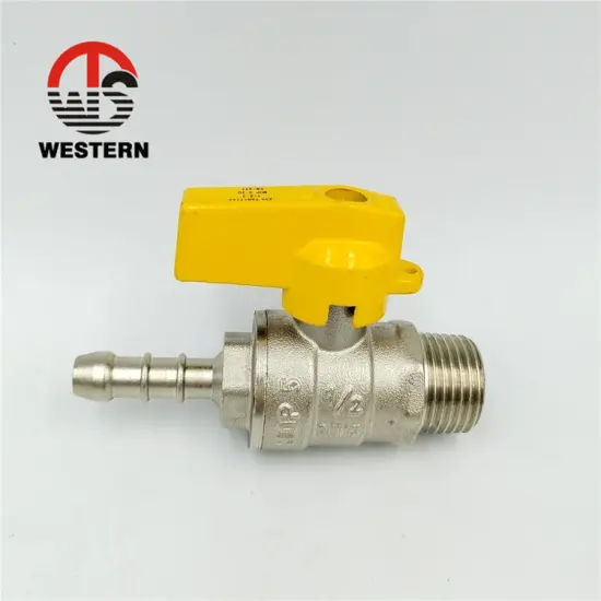 Good Price Customized Hardware Parts China Manufacturer 3/8" Hose Brass WOG Gas Ball Valve 12