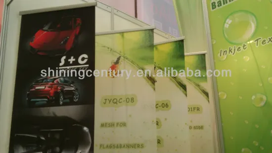 insteated of pvc 100%pes for banner materials