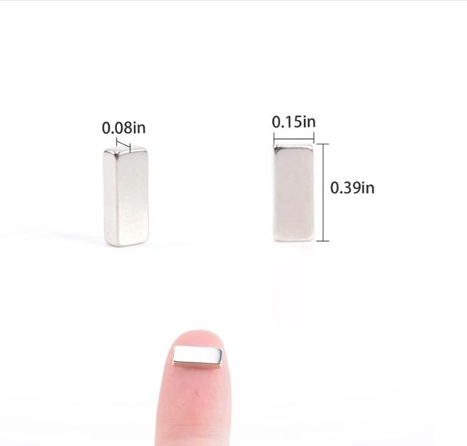 0.39x0.15x0.08mm Strong magnetic rectangular magnet