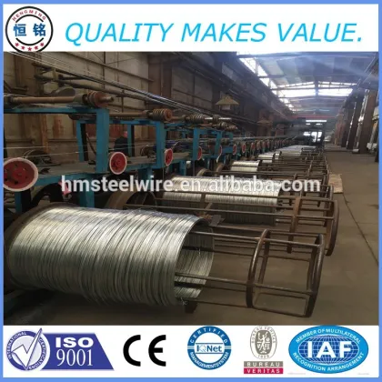 Hengming brand 45mm 1x19 galvanized steel wire rope