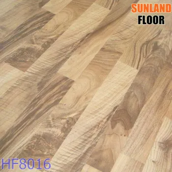 Oak High Gloss outdoor wooden stair laminate flooring 3 strips HF8016