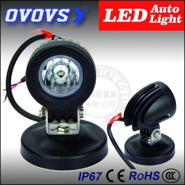 OVOVS strobe lamp 10w round off road led spot lights for bikes, motorcycle