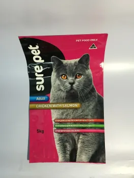 Cat Feed Bag Packaging Custom Bag Shape