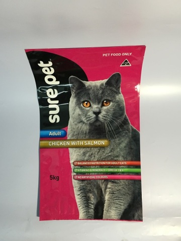 Cat Feed Bag Packaging Custom Bag Shape