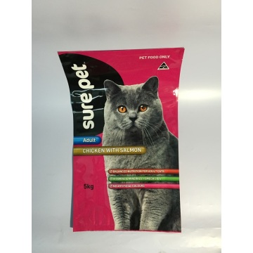 Emballage de sac d&#39;alimentation pour chat Forme de sac personnalisée