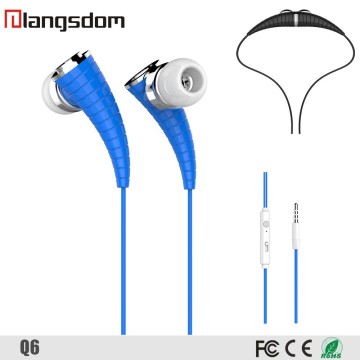 New design Horn shape earphone with Mic for mobile phone earpod