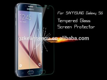 for samsung galaxy S6 tempered glass screen protector, real phone model