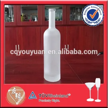 White frosted 750ml red wine bottles for sale