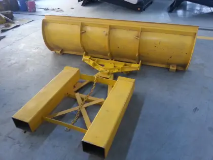 steel snow plough with hook for forklift