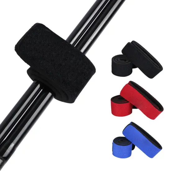 Reusable Fishing Rod Tie Holder Strap Suspenders Rod Belt Hook Loop Cable Ties Fishing Tackle Box Peche Accessories