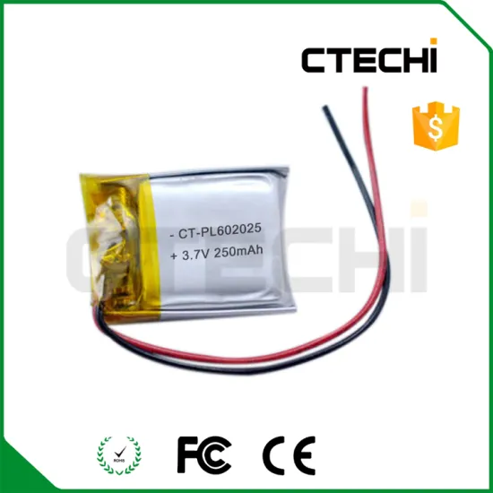Factory supply battery 602025 250mAh li-polymer battery for toys