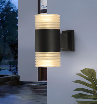 Creative Outdoor Warm Light Aluminium Acrylic 12W LED Wall Lamp