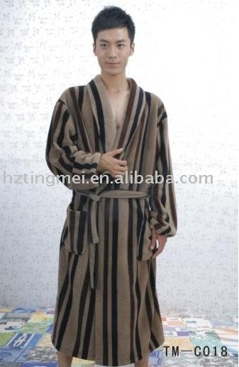 women coral fleece bathrobe