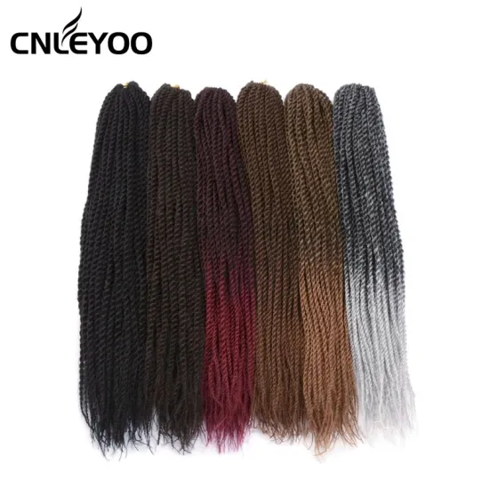 Factory Senegalese Twist Crochet Braids For Kids 12inch 18 Inch Senegalese Twist Crochet Hair Extension