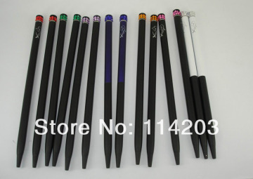 Metal Ballpoint Pen with Rhinestone Cross style refill Retractable Fashion Ball Pens School supplier Jewelery Products Gifts